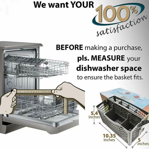 Large Dishwasher Basket - 7 Compartments, Universal Fit 1