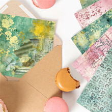 Scrapbook-Papier, 30,5 X 30,5 cm, 24 Blatt, DIY-Origami-Dekorationsbasteln, Doppelseitiger Druck, Fotoalbum-Dekoration