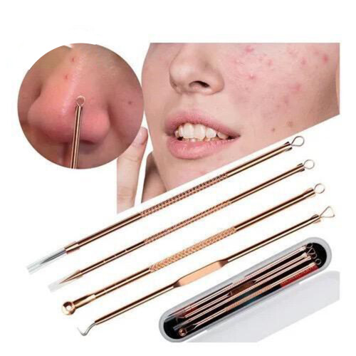 4PCS Blackhead Remover Tool, Stainless Steel Comedone Extractor 2
