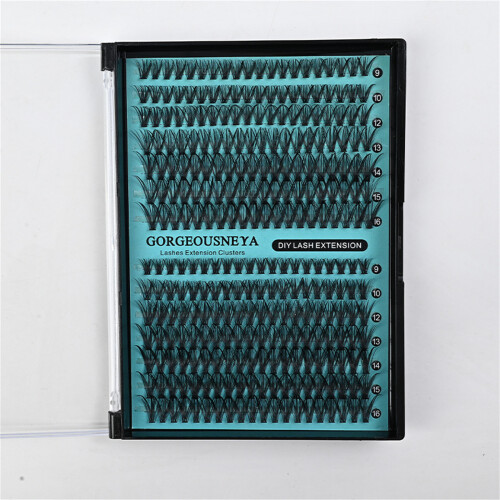 (30P 40P) False Eyelashes 9-16mm C D Curl Black Band 1