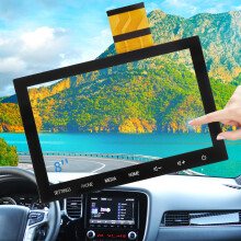 8' OEM Touchscreen Replacement for 20192021 Mitsubishi Outlander Sport PHEV Radio Digitizer