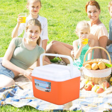 Orange 5L Portable Cooler Box