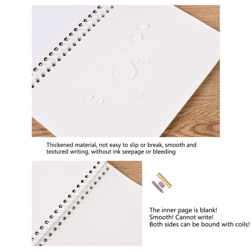 (Simple World) A5 Spiral Notebook - Sticker Keeper Gift 2