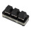 3-Key RGB Mechanical USB Programmable Mini Keyboard Red Switch Black 9