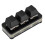 3-Key RGB Mechanical USB Programmable Mini Keyboard Red Switch Black 13