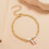 Boho Beaded Adjustable Ankle Bracelet - White 6