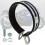Universal Half Round Motorcycle Exhaust Clamp Muffler Bracket 4 Inch Black Silver Rustproof 1