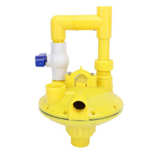 Valvola regolatrice della pressione della linea dell'acqua per pollo da cortile, in plastica, gialla
