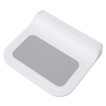 Weißer kompakter Wecker mit 15-W Typ-C Wireless