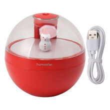 Umidificator cu flori conservate pentru casă, mini umidificator portabil cu ultrasunete, funcționare silențioasă, ABS roșu, oprire automată