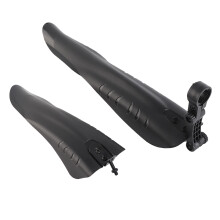Plastic Mountain Cycle Mudguards 50cm Rear & 25cm Front Black
