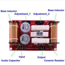 Divisore di Frequenza per Altoparlanti per Bassi Pesanti 550W 43Hz/45Hz Filtro Crossover per Subwoofer HiFi Filtro Crossover Audio per Auto DIY