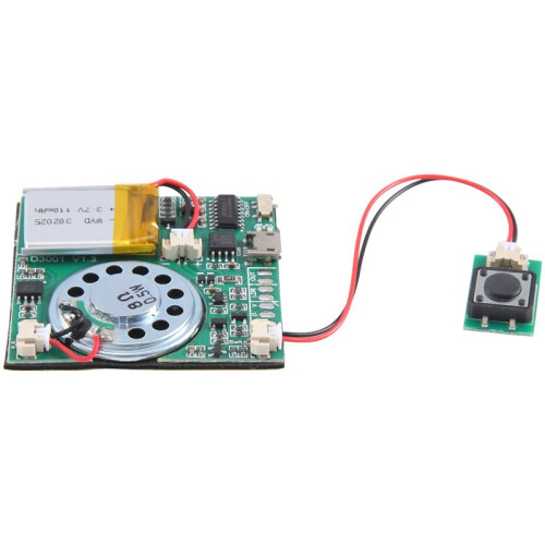 USB Recording Music Module DIY MP3 Recordable Sound Module USB Downloadable Sound Module, Button 2
