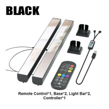 2PC LED-Ljus RGB Rumsdekor Abyss Lamp Ambient Night Light Desktop Stämningsbelysning för TV PC Gaming Bakgrundsbelysning,A