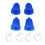 8Sets Car Silicone Constant Speed Dust Cover Universal  Round Clamp Track Connector Kit CV Boot Replacement 3