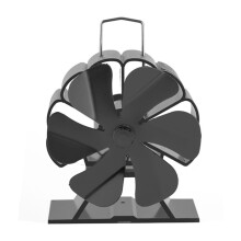 Ventilateur de cuisinière à 6 pales noir 125x110x110 mm métal