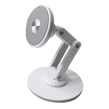 Supporto Magnetico Regolabile per Tastiere Divise, Telefoni, Tablet e PC, Rotazione A 360 Gradi, Regolabile, Bianco