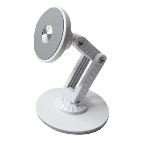 Adjustable Magnetic Stand for Split Keyboards Phones Tablets & PCs 360-Degree Rotation Adjustable White