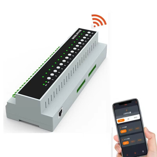 Tuya  Zigbee 16CH Relay  Module 16A  Off Control Module SAAS Dry Node Weak Current Power Module 2