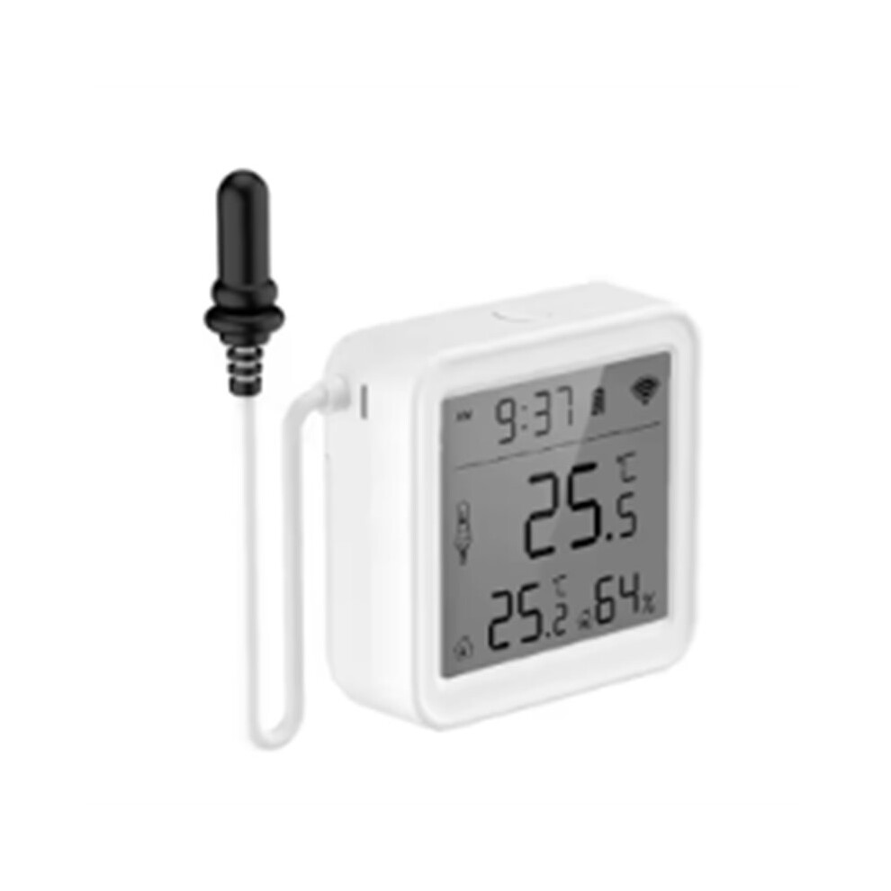 Zandonã Tuya Zigbee Temperature Humidity Sensor With External Probe&Lcd Digital Home Automation For Alexa Assistant