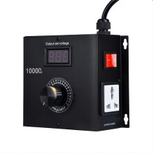 10000W AC Variabla Hastighetsregulator 120V-220V 15A, Fläkthastighetskontroll Motorhastighetsregulator för Elmotor EU-Kontakt