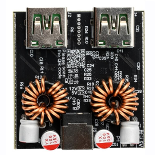 Fast Charging Desktop Charger Module Full Protocol DIY Motherboard Dual-Channel Charger Module PD100W