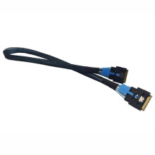 Kabel Pionowy SlimSAS4.0 O Długości 75 cm do Dyskretnych Kart Graficznych, Konwerterów i Akcesoriów do Kabli Pionowych
