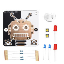 Kit DIY per Principianti con Elettronica A LED per Robot, Apprendimento e Divertimento, Modulo Tubolare A LED