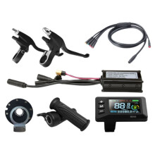 Controller A Onda Sinusoidale per Bici Elettrica A Tre Modalità 15A 36V/48/52V con Display LCD A Colori GD02 Kit di Conversione per Motore per Bici