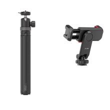 TT24 Cka Quick-Release Tripod 1.5M Selfie Stick with Phone Clip for  Pocket  Action Camera with Quick Plate