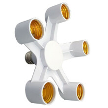 E27 Sockel-Splitter für LED-Lampen, 5-in-1 LED-Lampenfassung, Lampenadapter