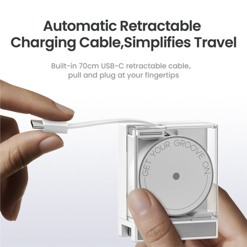 65W GaN Charger PD3.0 Type C Quick Charge Built-in 70cm Fast Charging USB-C Cable for Phone,Laptop Computer EU Plug 2