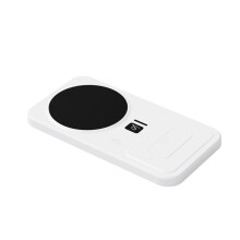 Scalda Tazze e Caricabatterie per Telefono 2 In 1, Caricabatterie Wireless, Scalda Bevande, Magnetico, USB, Ricarica Wireless, Spina UE Bianca