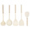 Silicone Handle Kitchen Utensils Silicone Kitchen Utensils 5-Piece Set Silicone Shovel Spoon Colander Kitchen Tools 1