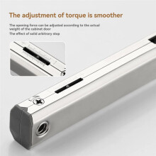 Charnière Hydraulique Robuste pour Armoire, Arrêt Aléatoire, Fermeture Amortie, Support de Porte Réglable, Porte Relevable