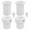 2 Pcs Pool Umbrella Pole Stabilizer Insert Sleeve Adapter, Fit 1.5" - 1.35" Umbrella Pole, for Patio Deck Shelf 2