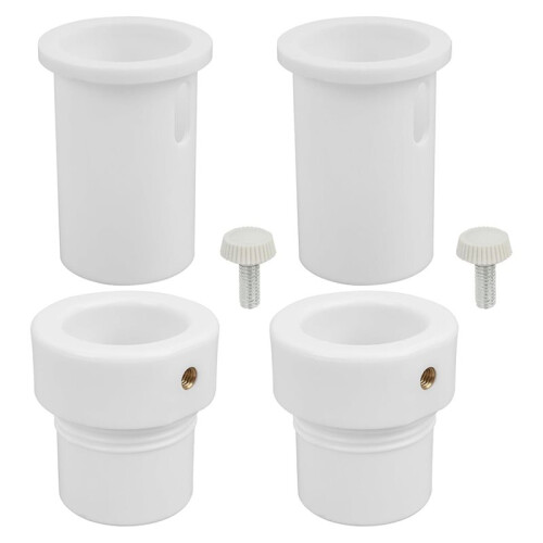 2 Pcs Pool Umbrella Pole Stabilizer Insert Sleeve Adapter, Fit 1.5" - 1.35" Umbrella Pole, for Patio Deck Shelf 1