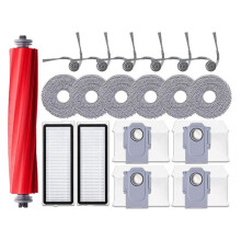 Für  Qrevo L / QR 798 / QV 35A / QR 598 Saugroboter: Hauptbürste, Seitenbürste, HEPA-Filter, Wischtuch, Staubbeutel