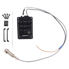 201 Piezo Pickup Acoustic Guitar Preamp 4 Band EQ Tuner Mic Blend Preamp for Fishman Presys+