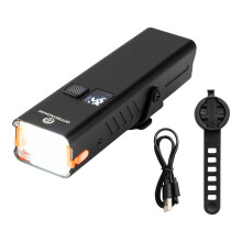OFFBONDAGE Uppladdningsbar LED-Cykelstrålkastare med Batteridisplay Säkerhetsficklampa för MTB-Cykling