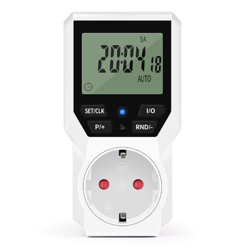 Timer Socket Digital Electronic Timer  EU Plug LCD Display Programmable Timing Control Automatic Protector