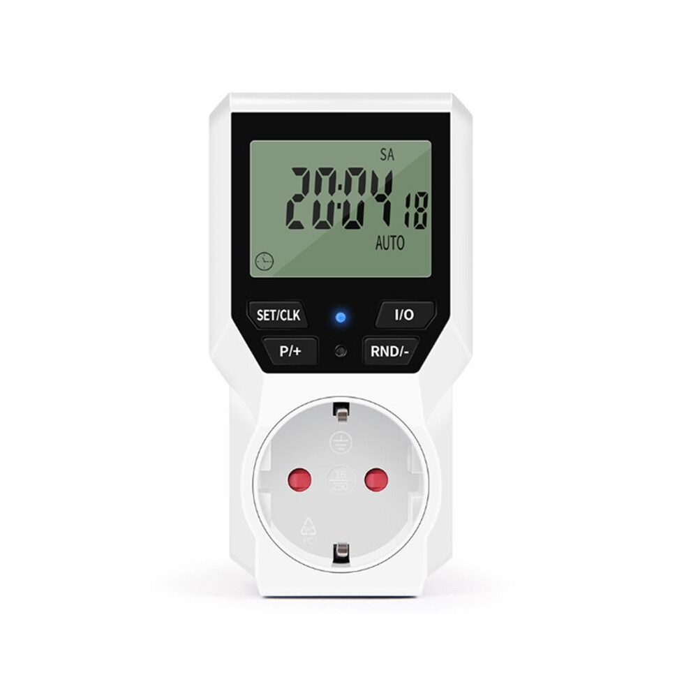 Timer Socket Digital Electronic Timer Eu Plug Lcd Display Programmable Timing Control Automatic Protector 4712733492927
