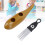 Edelstahl ABS Fischförmiger Guiro Percussion mit Scraper Kaffeefarben 4