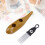 Edelstahl ABS Fischförmiger Guiro Percussion mit Scraper Kaffeefarben 8
