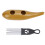 Edelstahl ABS Fischförmiger Guiro Percussion mit Scraper Kaffeefarben 12