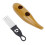 Edelstahl ABS Fischförmiger Guiro Percussion mit Scraper Kaffeefarben 13