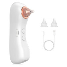 Sèche-Oreilles pour Adultes et Enfants, Déshydrateur D'Oreilles, Appareil Électronique Rechargeable à Air Chaud avec 3 Embouts Auriculaires