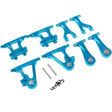 Aluminum Suspension Arm Set Front Rear Upper Lower Suspension Arm Parts for RC Car TT02 Upgrade Part