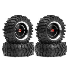 RED SPIDER R 4Pcs Mirror Wheel Hub Tire for MN168 1/12 RC Car DIY Upgrade Accessories Aluminum Wheel Hubs Tyres Replace,A