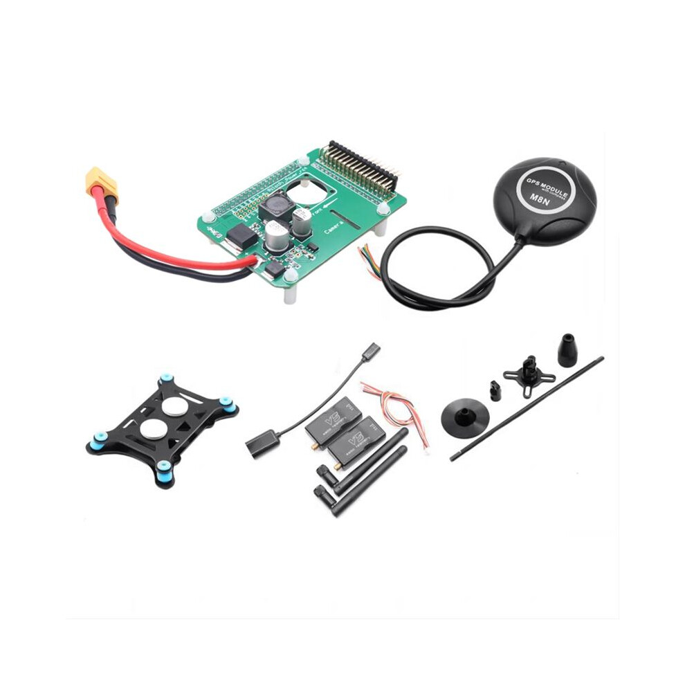 Rpi Pilotpi M8n 433Mhz100mw Flight Control Px4 Firmware Sensor And Power For Raspberry Pi 32 Bit Autopilot Copter Plane 6131797841454